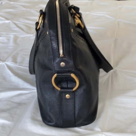 YSL Yves Saint Laurent Rive Gauche Muse Black Calfskin Leather Large Handbag - Picture 9 of 17